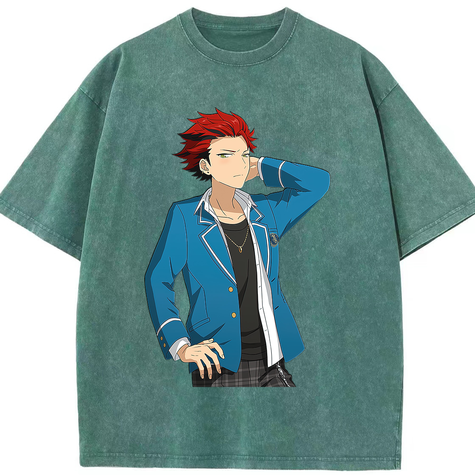 （画像用） あんさんぶるスターズ! Ensemble Stars 綿100% ヴィンテージ風 半袖Tシャツ（フロントプリント）
